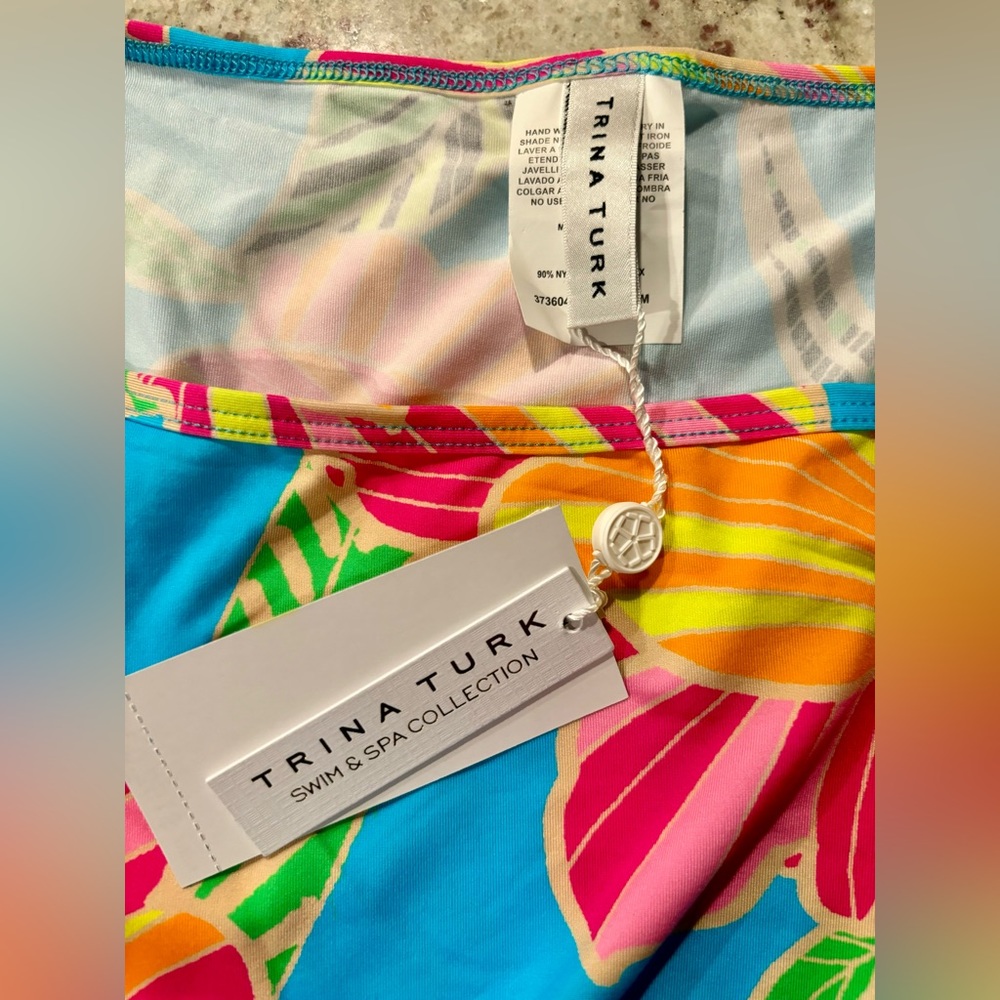 NWT- Trina Turk Swim Coverup (swim tunic)- Poppy Size- Medium - Picture 6 of 6